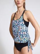 Athleta Womens Sun Flare Blousy Tankini Size L - Multi Print