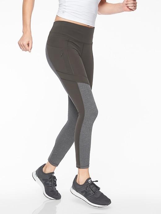 Athleta Womens All In Structure 7/8 Tight Arbor Olive Size S