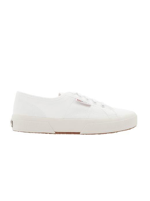 Athleta Womens Cotu 2750 Sneaker By Superga White Size 7.5