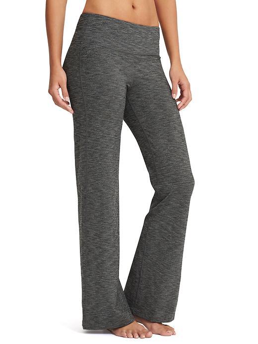 Athleta Womens High Rise Chaturanga Pant Size M Tall - Black Heather