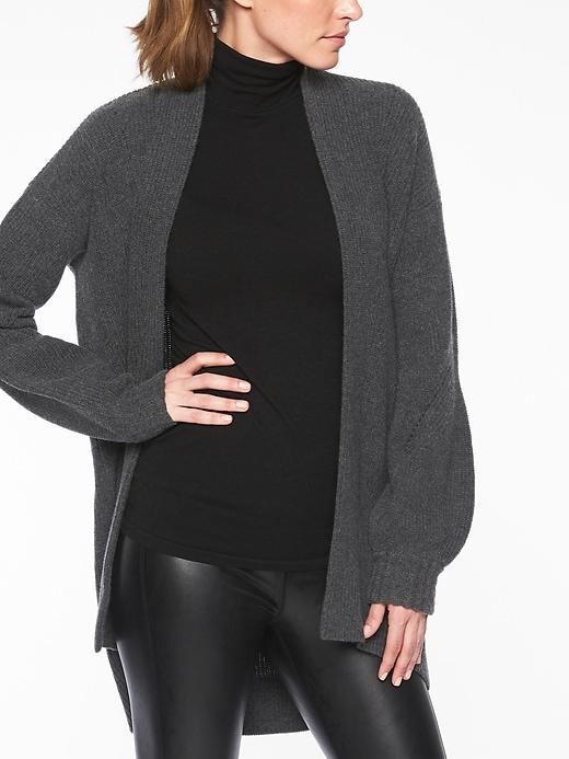 Athleta Womens Wool Cashmere Lucca Wrap Charcoal Heather Size Xxs