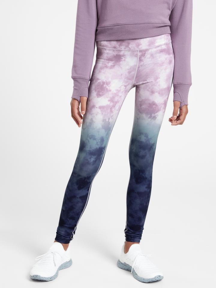 Athleta Girl High Rise Printed Chit Chat Tight