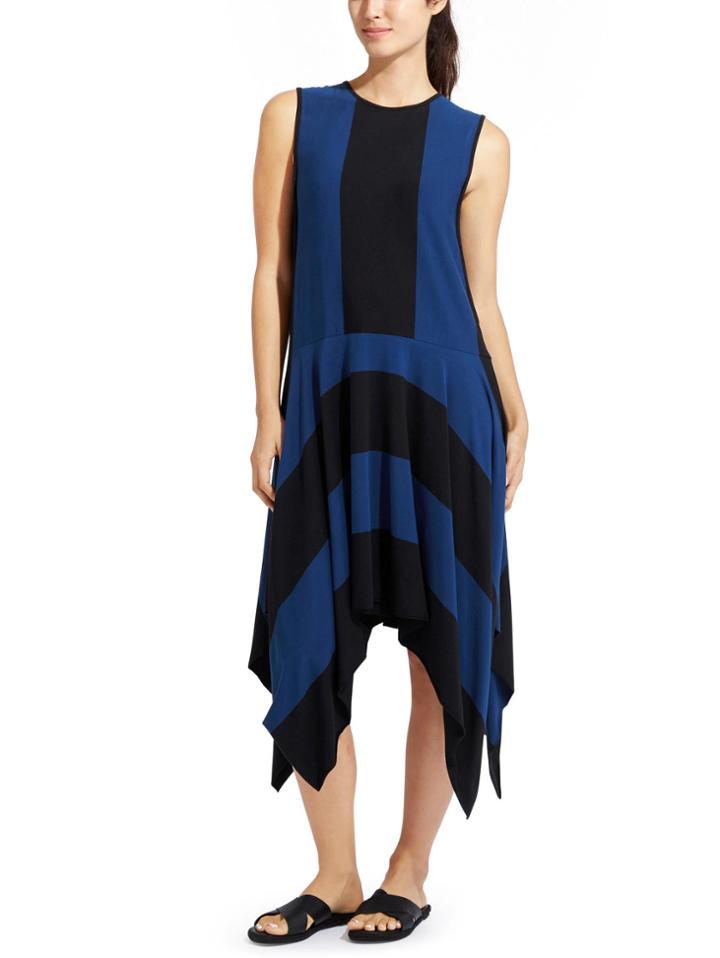 Stripe Fluid Dress