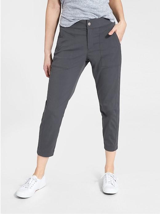 Athleta Womens Trekkie Crop Flint Grey Size 6