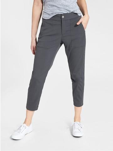 Athleta Womens Trekkie Crop Flint Grey Size 6