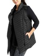 Athleta Womens So Down Vest Size L - Black