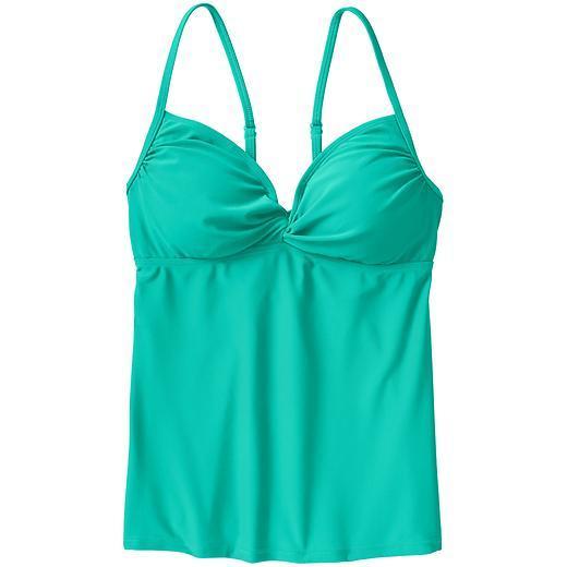 Athleta Knot Front Tankini - Catalina Green