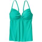 Athleta Knot Front Tankini - Catalina Green