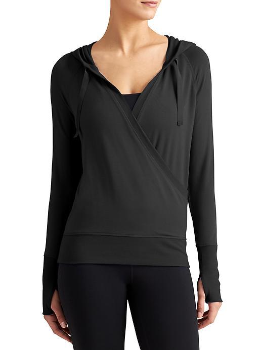 Athleta Womens Inner Twist Hoodie Size M - Black