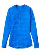 Athleta Womens Pacifica Upf Top 2 Size L Tall - Macaw Blue