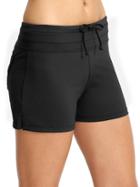 Athleta Womens Fun In The Sun Swim Short 2 Size L - Black