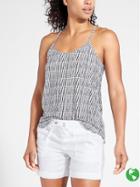 Athleta Womens Printed Breezy Cami Size L - Navy Zen