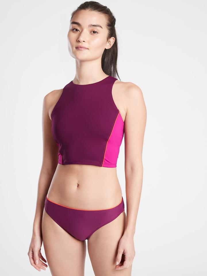 Colorblock Crop Bikini Top A-c