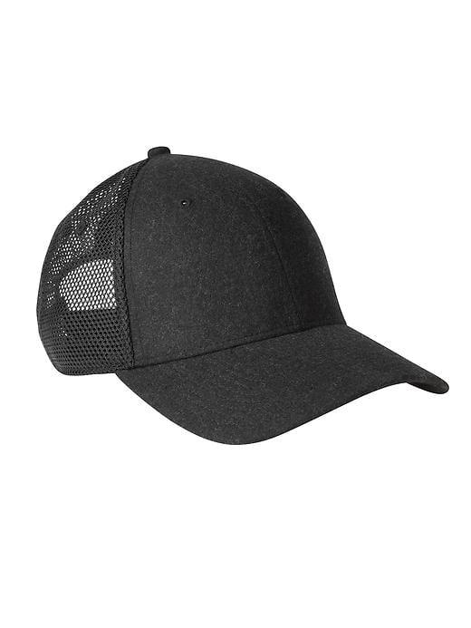 Athleta Womens Heather Trucker Cap Charcoal Size One Size
