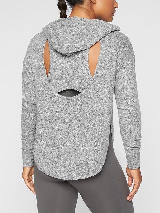 Athleta Womens Lombard Hoodie Light Grey Heather Size Xxs