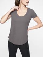 Athleta Womens Revive Tee Silver Bells Size L