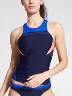 Athleta Womens Tri-ssential Tankini Size L - Color Blocked