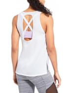 Athleta Womens Unity 2 In 1 Tank Size L - White/violet Mist