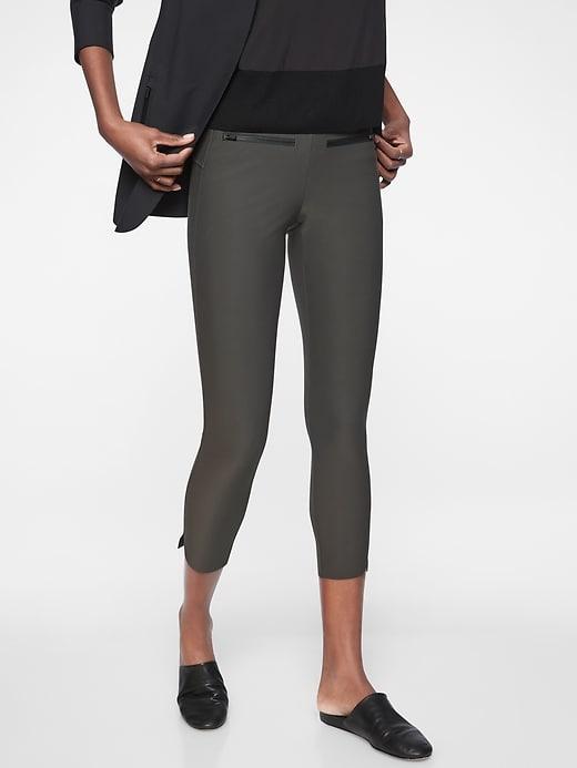 Athleta Womens Stellar Crop Pant Arbor Olive Size L