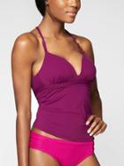 Athleta Womens Molded Prism Back Tankini Top Exotic Fuchsia Size S