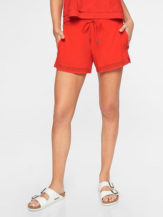 Athleta Womens Baja Short Saffron Red Size 10