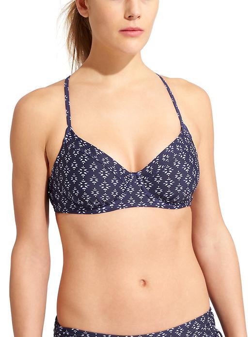 Athleta Womens Taza Kaimana Bikini Size 32d/dd - Dress Blue