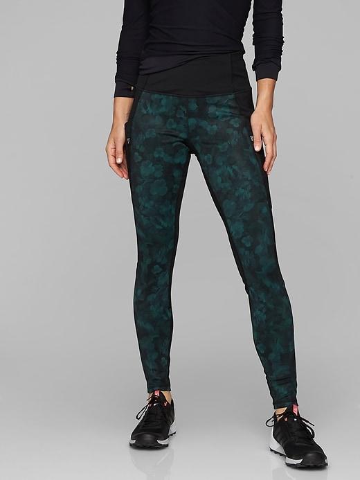Athleta Womens Frost High Traverse Tight Abyss Size Xxs