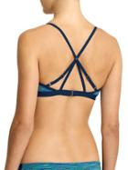 Athleta Womens Paddleout Space Dye Bikini Size M - Dress Blue Space Dye