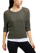 Athleta Womens Amity Pullover Size L - Jasper Green