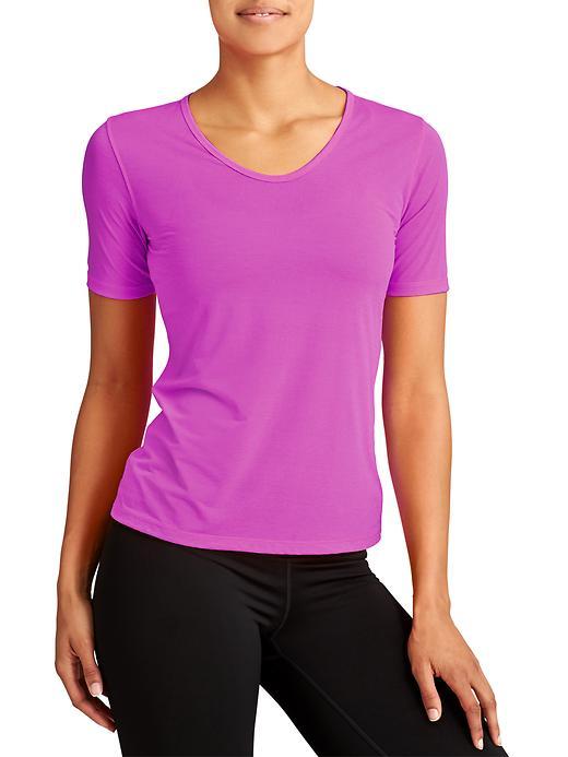 Athleta Womens Crunch 2 Tee Size 1x Plus - Sparkling Purple