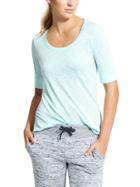 Athleta Womens Breezy Tee Blue Tint Size Xxs