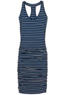 Athleta Womens Striped Tee Racerback Dress Size M Tall - Dress Blue Heather