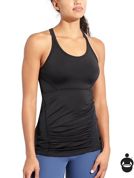 Athleta Womens Stealth Racerback Tank Size M - Black