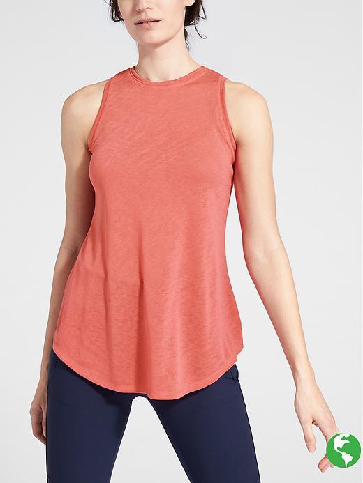 Athleta Womens Breezy Tank Size 2x Plus - Fire Coral