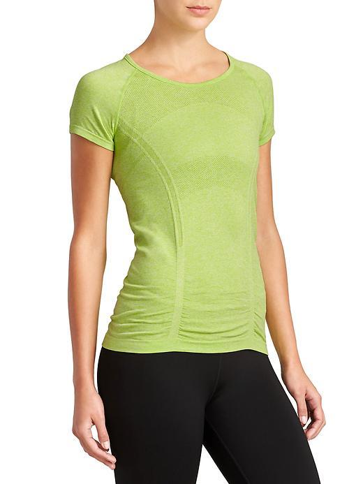 Athleta Womens Fastest Track Tee Size L - Sour Apple Heather