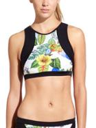 Athleta Womens Streamline Bikini Size L - Floral Print