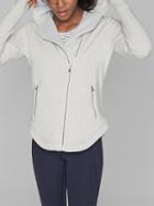 Athleta Womens Easy Cozy Karma Jacket White Heather Size S