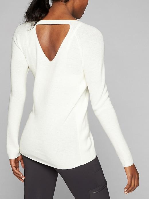 Athleta Womens Darling Sweater Dove Size M