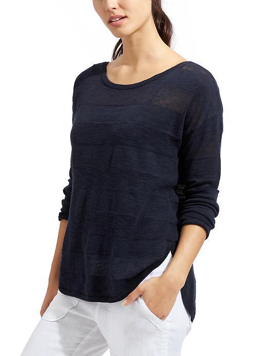 Athleta Womens Sunrise Sweater Size L - Navy