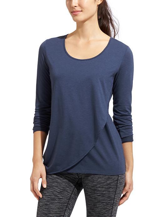 Athleta Womens Essence Moonbeam Top Size 1x Plus - Iron Blue