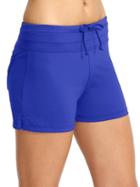 Athleta Womens Fun In The Sun Swim Short 2 Size L - Caspian Blue