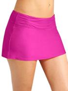 Athleta Womens Shirred Band Swim Skirt 2 Size L - Electric Fuchsia