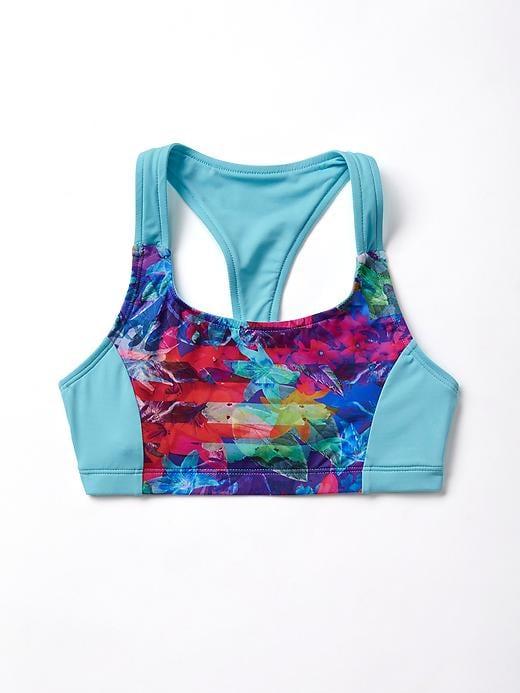 Athleta Tropical Floral Bikini Top Size L/12 - Multi