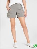 Athleta Womens Chelsea Cargo Short Light Asphalt Size 14