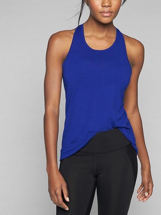 Athleta Womens Power Up Tank Bodega Bay Size Xs