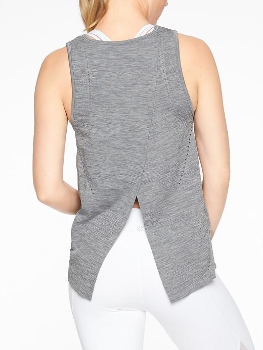 Athleta Womens Foothill Heather Tank Grey Heather Size Xl