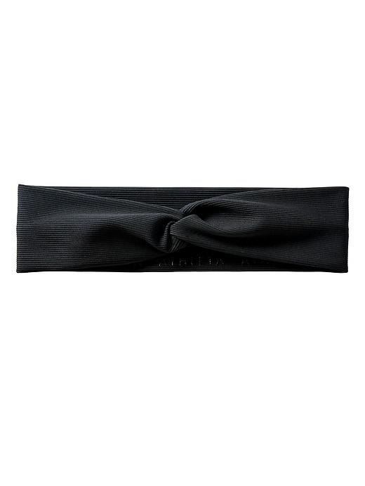 Athleta Womens Knotted Ribbed Headband Black Size One Size
