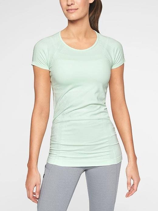 Athleta Womens Speedlight Tee Spring Mint Size M