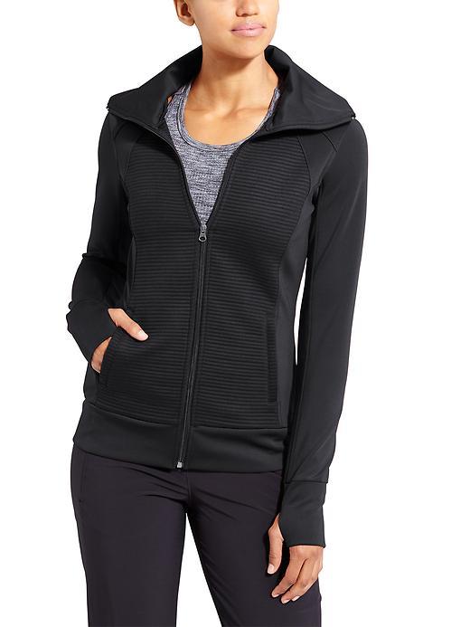 Athleta Womens Stretch &amp; Release Jacket Size L - Black