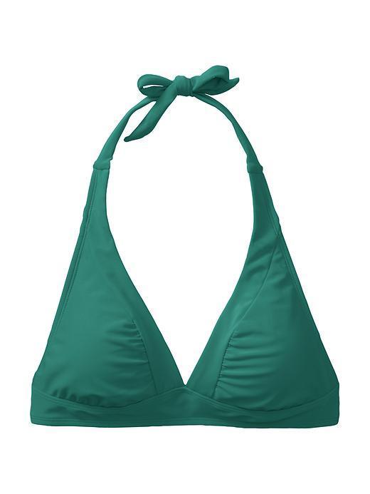 Athleta Womens Shirrendipity Halter Bikini Top Size S - Emerald Green